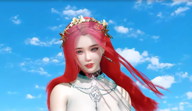 图片[2]-红发女神的沙滩激情 [VAM/3D同人/全动态]-方明次元